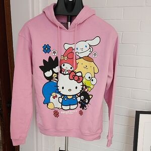 Hello Kitty Pink Graphic Hoodie, Medium